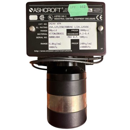 SWITCH DE CONTACTO DIFERENCIAL, 125-480 VAC/ 125 VDC, 0-60PSI