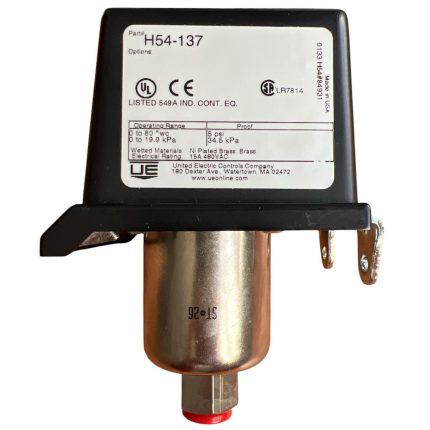 SWITCH DE PRESIÓN, 15-480VAC, 0-80IN H2O
