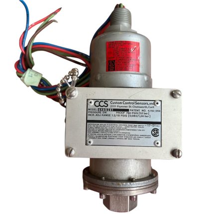 SWITCH DE PRESIÓN MANOMÉTRICA, 125-480VAC/125-250VDC, 0.083-1.24KG/CM²