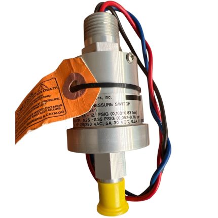 SWITCH DE PRESIÓN, 125-250VAC/30-125VDC, 1.5-12.1/0.75-11.35PSI