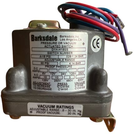 SWITCH DE PRESIÓN, 125-480VAC, 4-18PSI