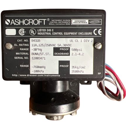 SWITCH DE PRESIÓN, 152-250VAC/30VDC, 15PSI