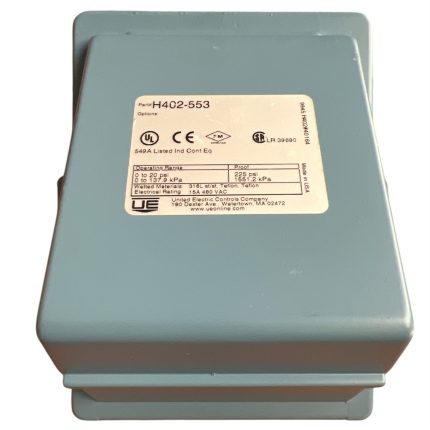 SWITCH DE PRESIÓN, 480VAC, 0-20PSI