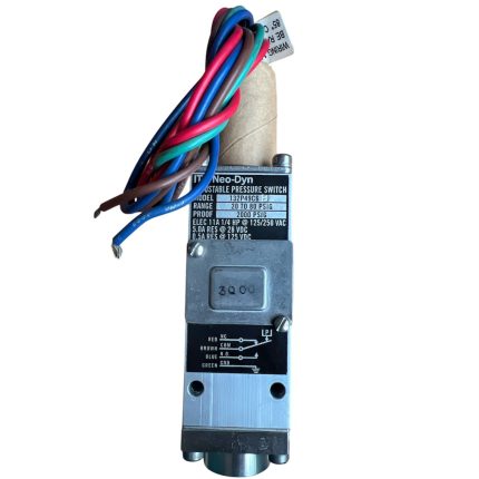 SWITCH DE PRESIÓN, 125-250VAC/28-125VDC, 20-80PSI
