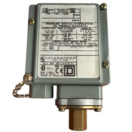 SWITCH DE PRESIÓN, 480VAC, 1.5-75 PSI