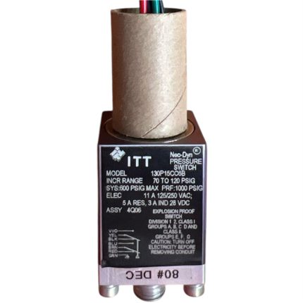 SWITCH DE PRESIÓN, 125-250VAC, 70-120PSI