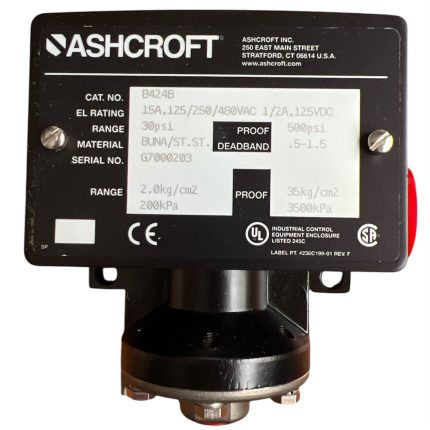 SWITCH DE PRESIÓN, 125-480VAC/125VDC, 30PSI