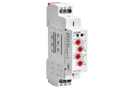 TIME RELAY DE CICLO ASIMETRICO, 12-240V AC/DC, 0.1SEG-10DÍAS