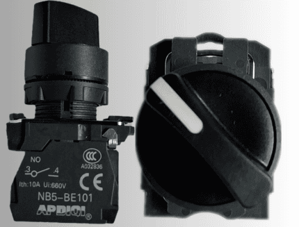 SELECTOR DE 2 POSICIONES, CONTACTO NO/NC, 660V - 10A
