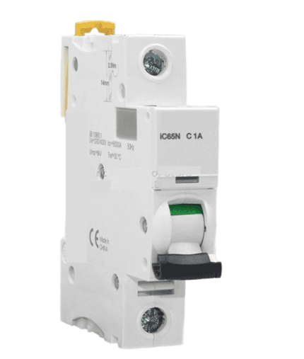 INTERRUPTOR TERMOMAGNETICO 230/400V, 6kV, 50/60HZ, 1A, 1 POLO